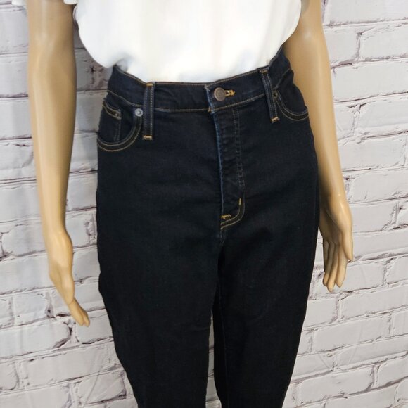 J.CREW - Mercantile Skinny High Waist Dark Wash Blue Jeans - Picture 5 of 10